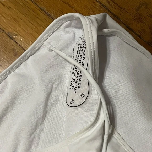 White off the shoulder one piece swimsuit - Picture 8 of 8